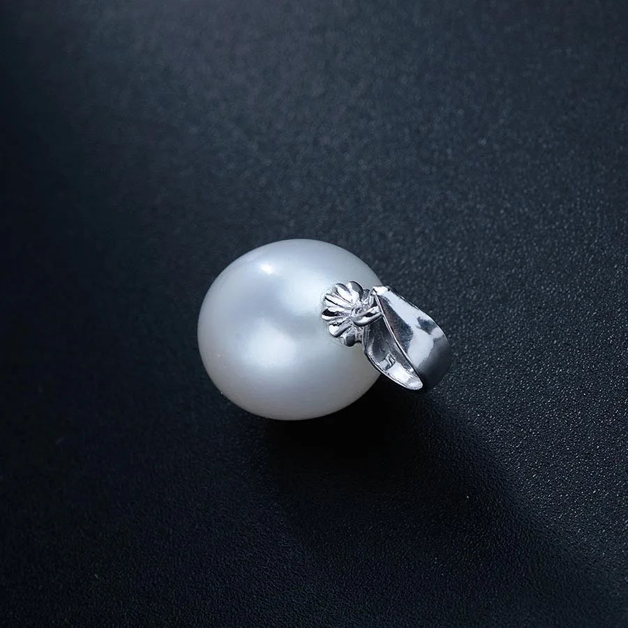 Pearl Trim Chain - パールシルバー925,パールペンダント,ファインジュエリー,マッチングチェーン,DIYギフト,4色,お揃いのキーホルダー,素晴らしいオファー