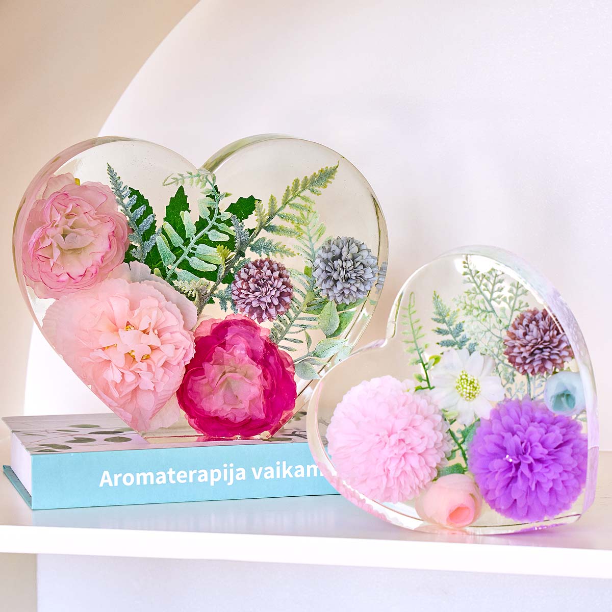大型愛シリコンモールド DIY ハート六角形エポキシ樹脂モー - Embellishment Crafts のレビューと価格