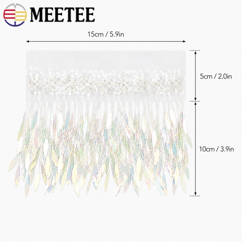 2～10ヤード、15cmのメッシュタッセル、フリンジ、スパン - Fringe Ribbon Sewing のレビューと価格