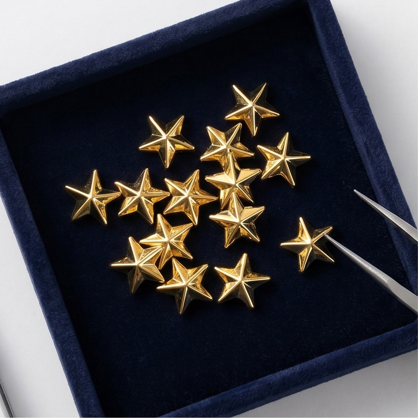 300個 アクリル製スター装飾 ゴールデン フラットバック  - Craft Embellishments のレビューと価格