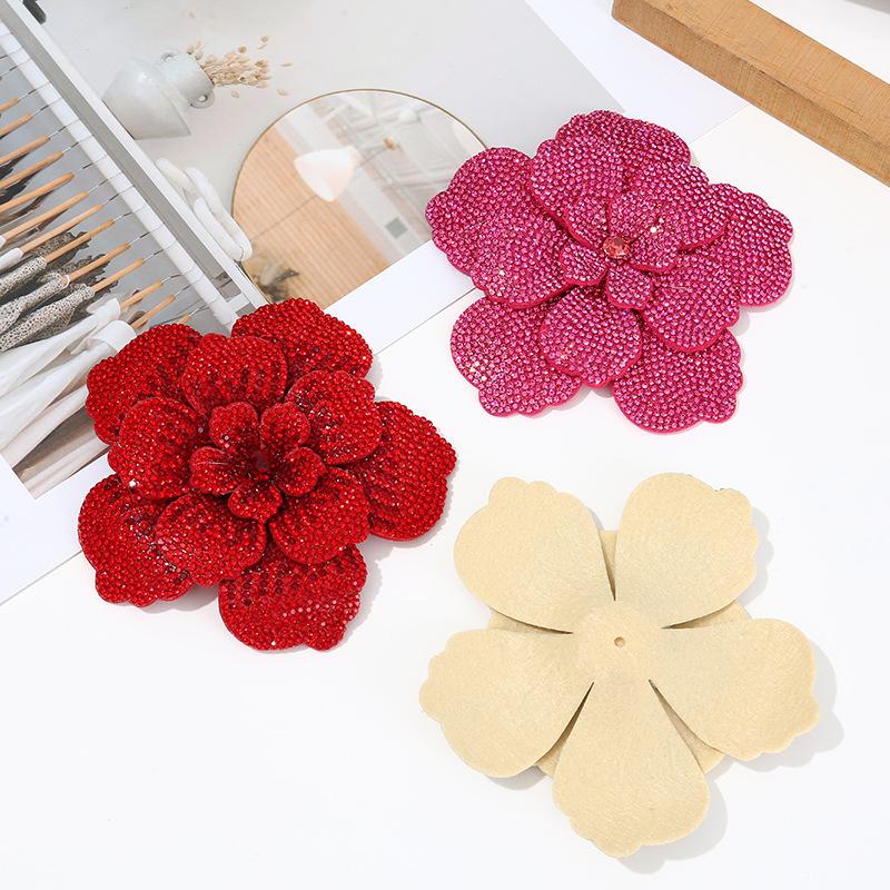 1個入り 3Dカメリア ラインストーンフラワーパッチ DIY - Craft Embellishments のレビューと価格