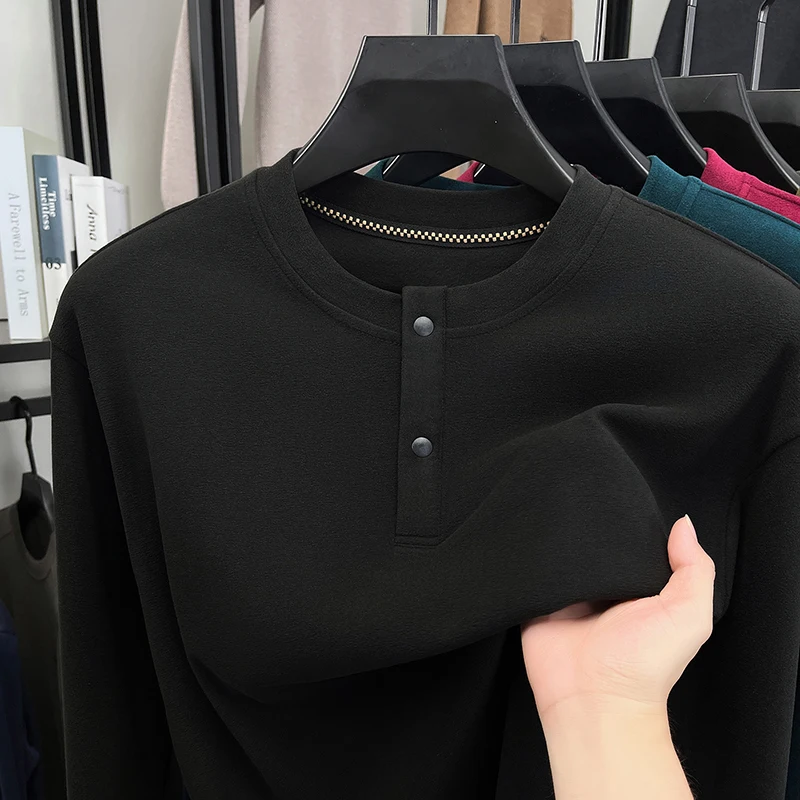 メンズ ルーズフィット ヘンリーネック プルオーバー クルー - Embellish Knit のレビューと価格