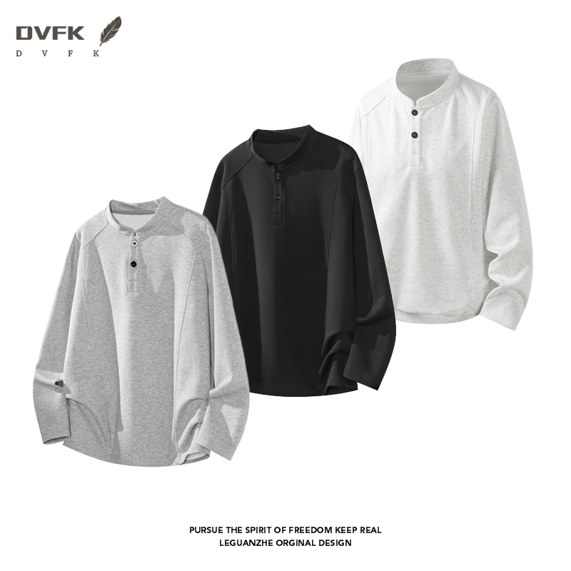 メンズ ラグランスリーブ ヘンリーネック 長袖シャツ ハーフ - Embellish Knit のレビューと価格