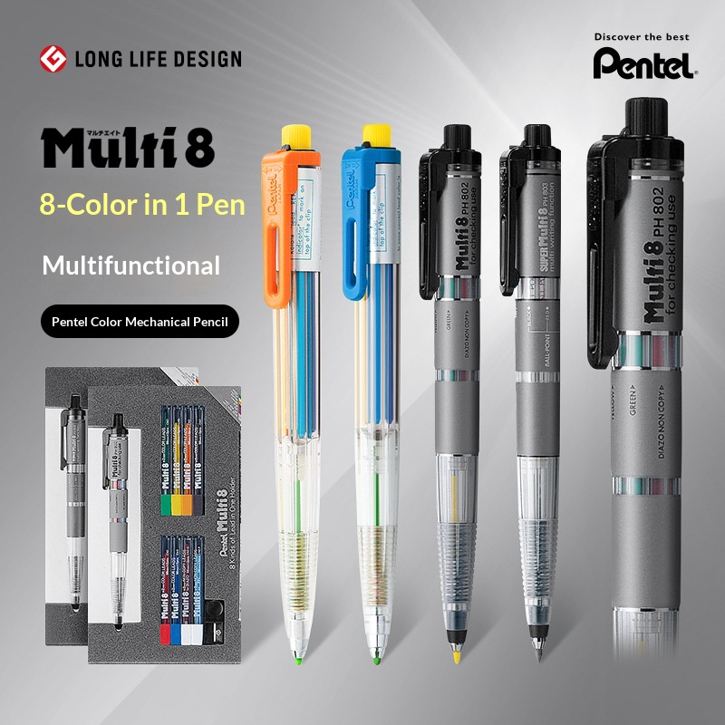 ぺんてる マルチ8 多機能カラー 2.0mm シャープペンシ - Staedtler Pencil Lumocolor のレビューと価格