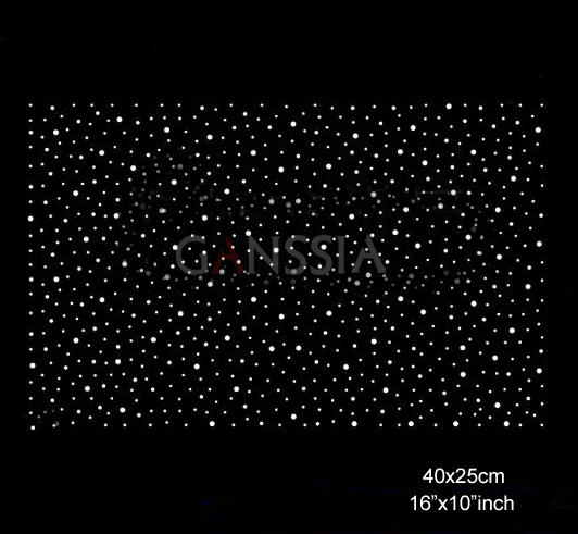 DIY用の熱転写ラインストーン、4ピース/ロット (40x2 - Hotfix Rhinestone Sheet のレビューと価格