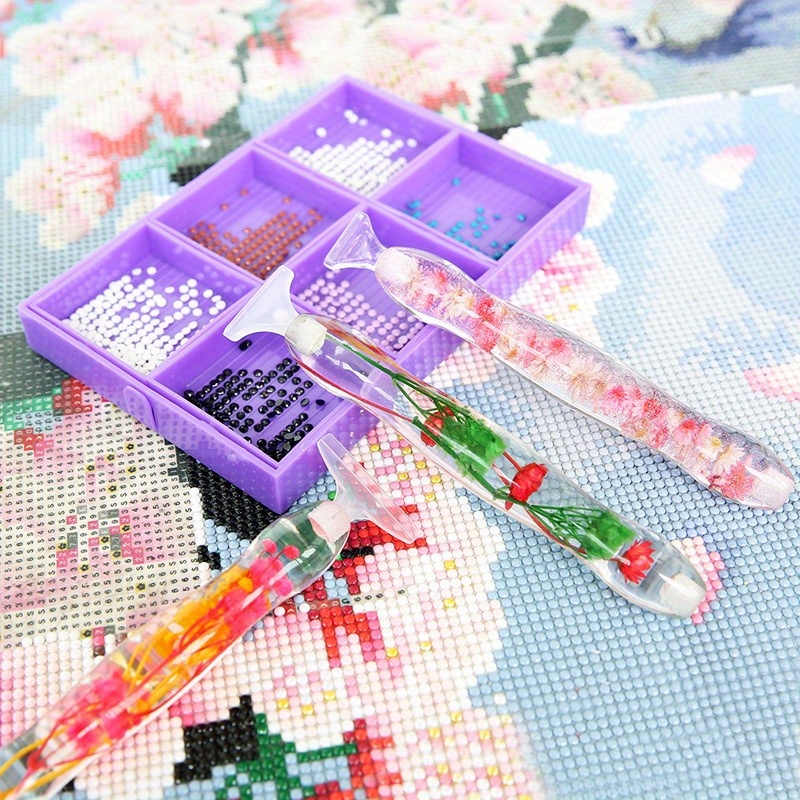 1セットフラワーデザイン樹脂製5Dダイヤモンドペインティング - Embellishment Crafts のレビューと価格